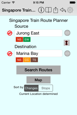 Singapore Train Route Planner - náhled