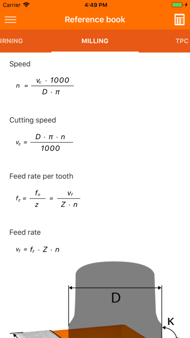 Hoffmann Machining Calculator screenshot 4