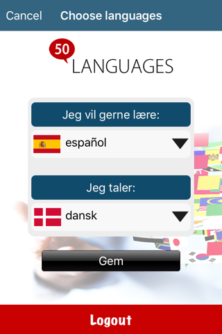 50 languages screenshot 2