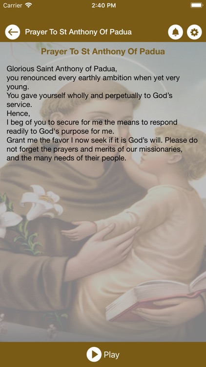 Prayer To St Anthony Of Padua