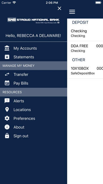 Screenshot #2 pour Stroud National Bank Mobile