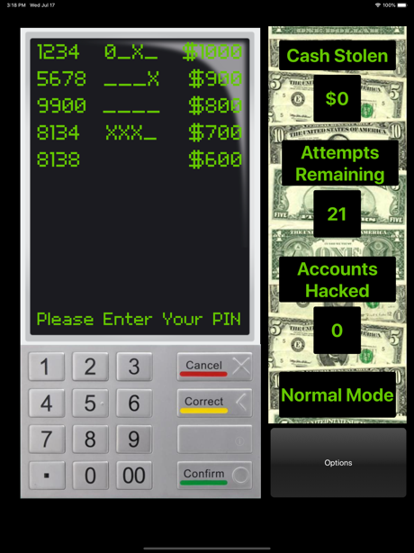 Cheats for ATM Hacker