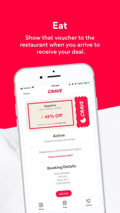 Crave - NYC Restaurant Deals screenshot 4