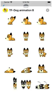 tf-dog animation 8 stickers iphone screenshot 2