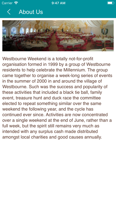 How to cancel & delete Westbourne Weekend from iphone & ipad 2