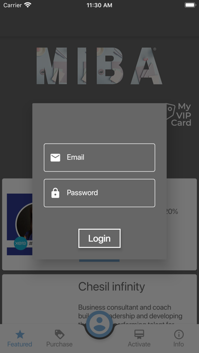 MIBA Card screenshot 2