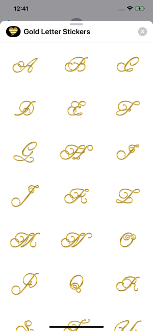 Gold Letter Stickers(圖2)-速報App