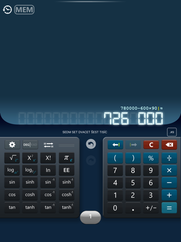 Calculator HD++ - náhled