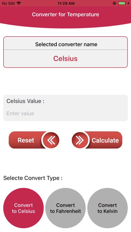 Converter for Temperature