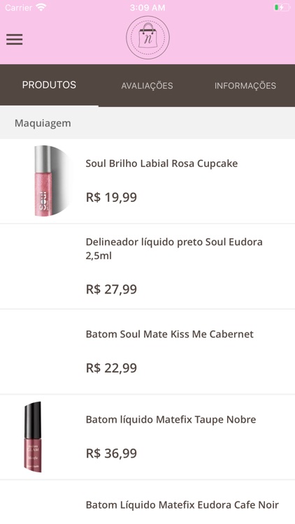 Produtos da Nati