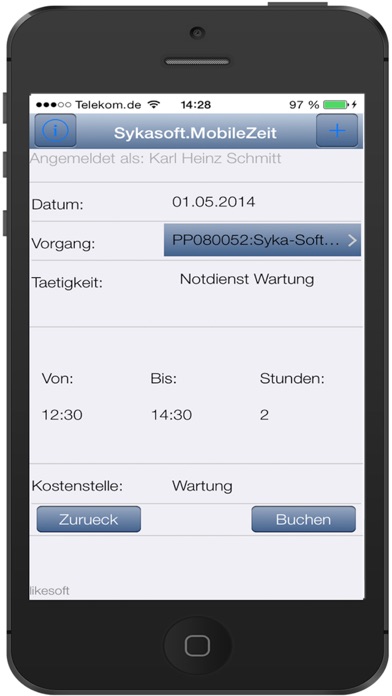 How to cancel & delete iSykasoftCloudZeiterfassung from iphone & ipad 1