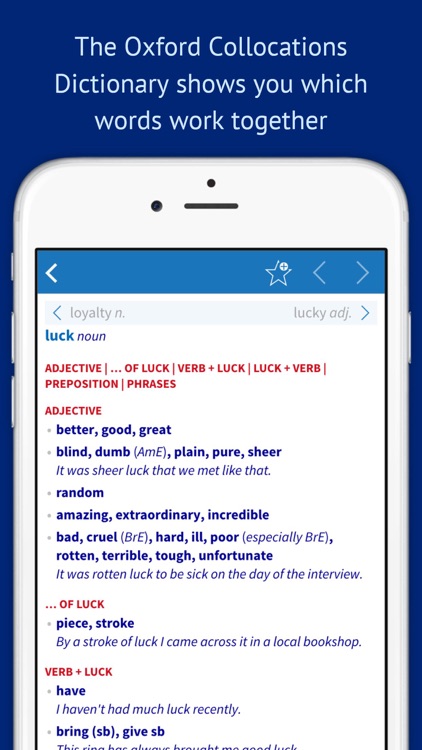 Oxford Collocations Dictionary screenshot-0