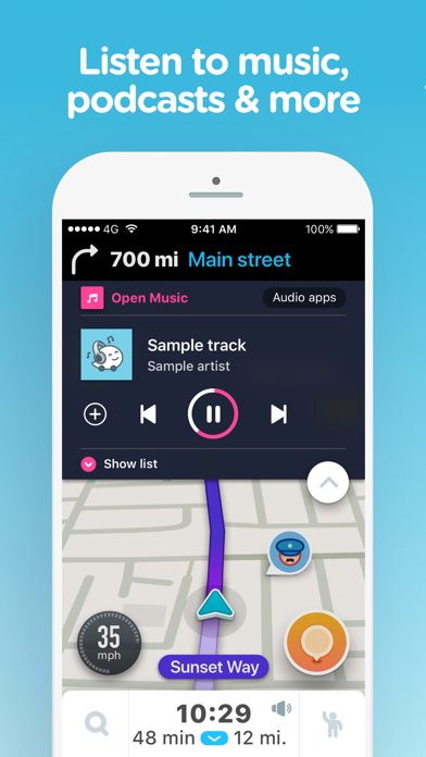 Waze social GPS traffic & gas Screenshot 4