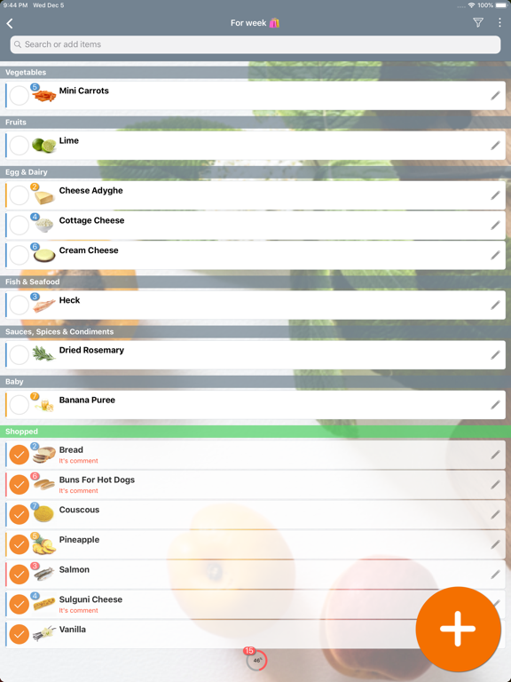 Grocery Shopping List - Cloud screenshot 2