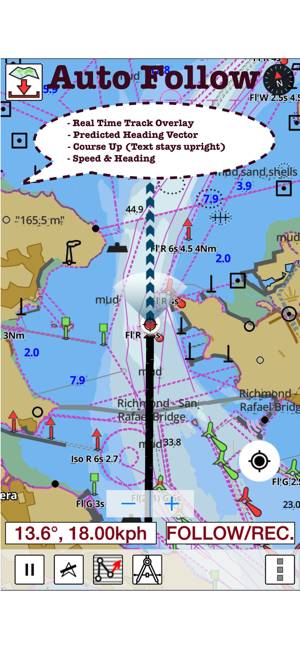 Lake Tahoe Navigation Chart