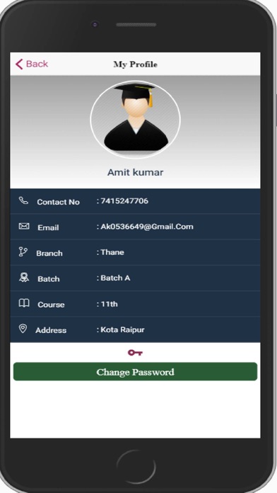 Academic Interaction Register screenshot 2