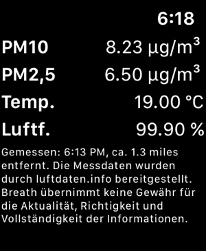 ‎Breathe - Luftqualitätsmonitor Screenshot