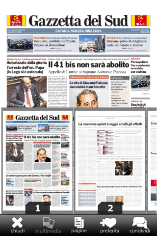 Gazzetta del Sud Digital screenshot 2
