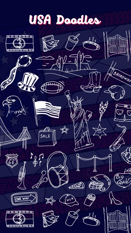 USA Doodles Stickers!!