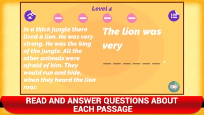 Reading Comprehension Fun Game screenshot 4
