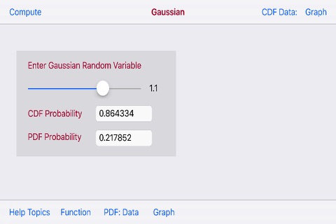 Gaussian Probability screenshot 2