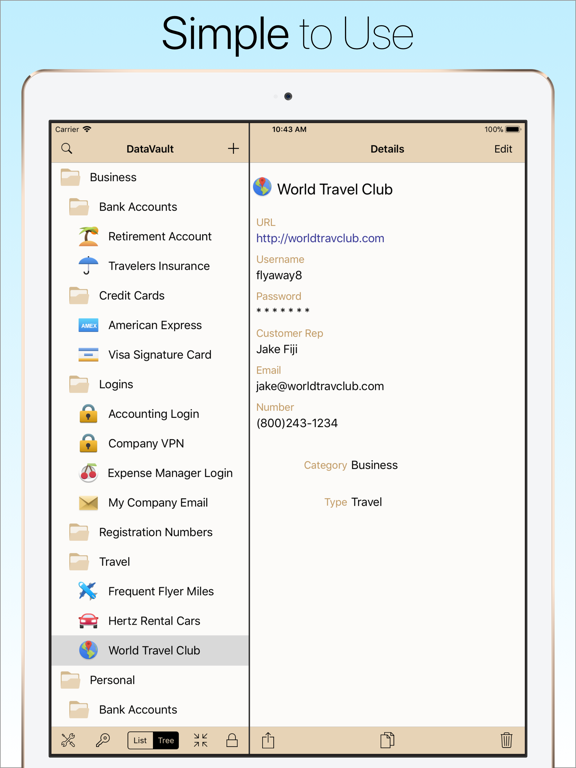 DataVault Password Manager screenshot