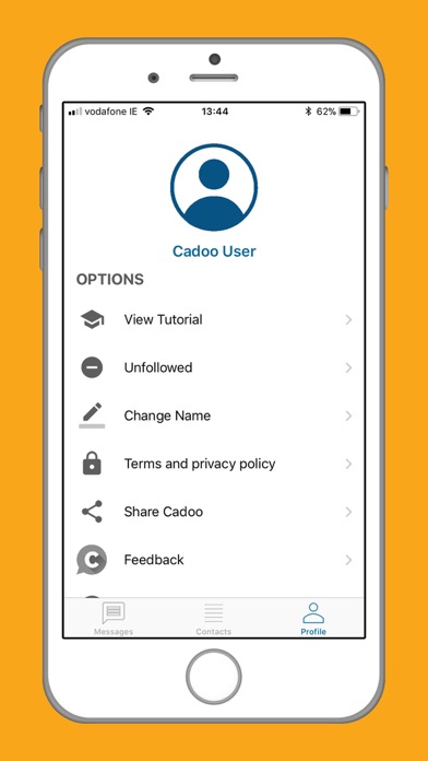 How to cancel & delete Cadoo Messenger from iphone & ipad 4