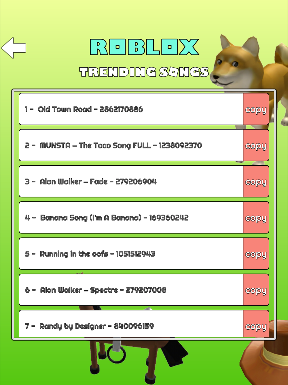 Music Codes For Roblox Robux Free Download App For Iphone Steprimo Com - old town road code for dance off on roblox