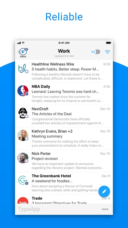 TypeApp Email, Mail & Exchange
