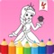 *** Coloring pages Princess by RMS games for kids ***