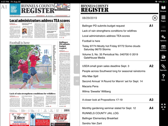 Runnels County Register screenshot 2