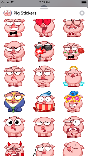 Cute Pig Stickers HD(圖5)-速報App