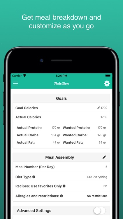 Fitness Meal Planner Essence screenshot-4