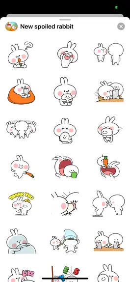 Game screenshot Top Spoiled rabbit Stickers apk