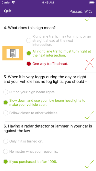 Learner driver knowledge ACT screenshot 4