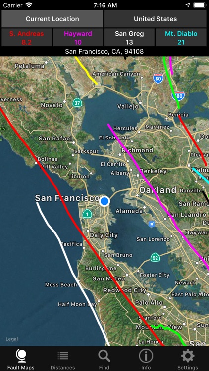 U.S. Earthquake Faults