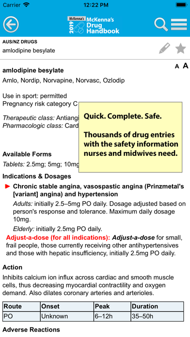 McKenna’s Drug Handbook screenshot 3