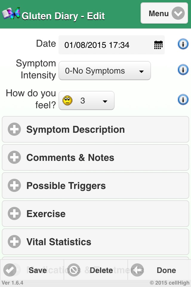 Gluten Diary screenshot 2