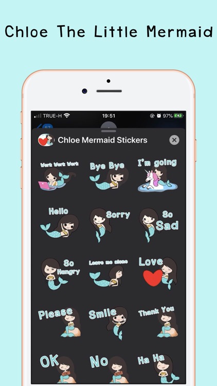 Chloe Little Mermaid Stickers