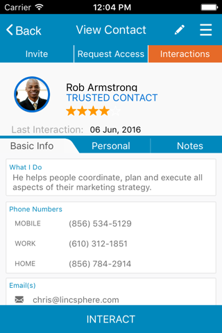 LincSphere - Contact Manager screenshot 3
