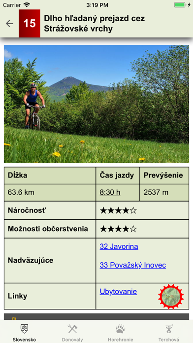 Cyklotrasy  Slovensko MTB screenshot 2