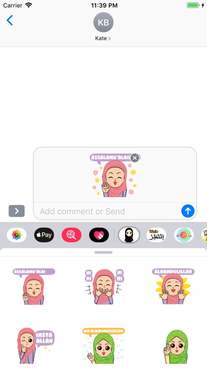 Muslim Hijab Girl Greetings