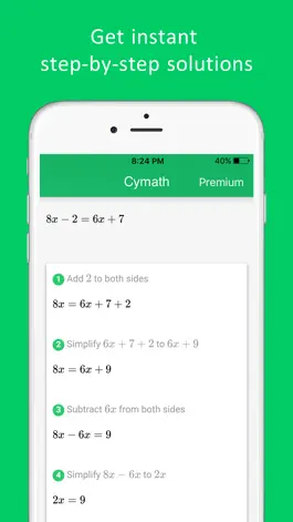 Game screenshot Cymath - Math Problem Solver apk