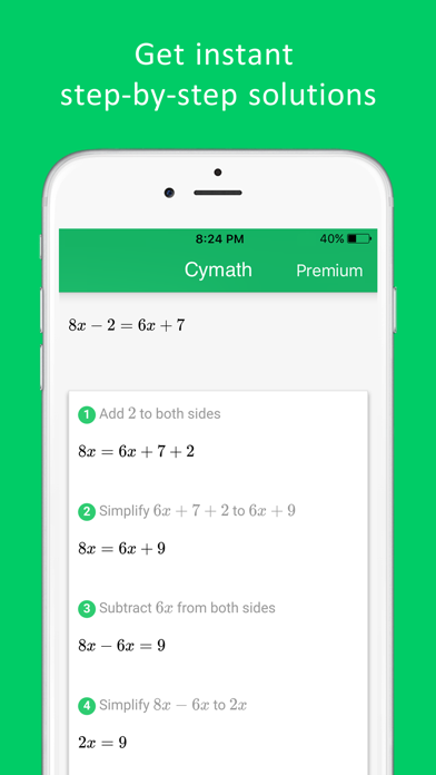 Cymath - Math Problem SolverScreenshot of 2