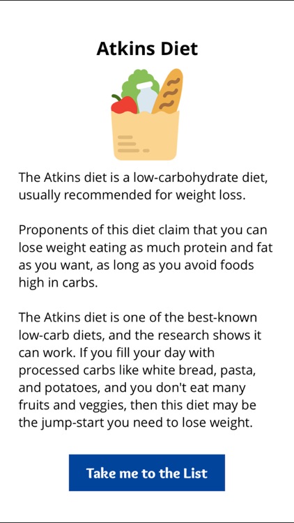 Atkins Diet Food List For Diet