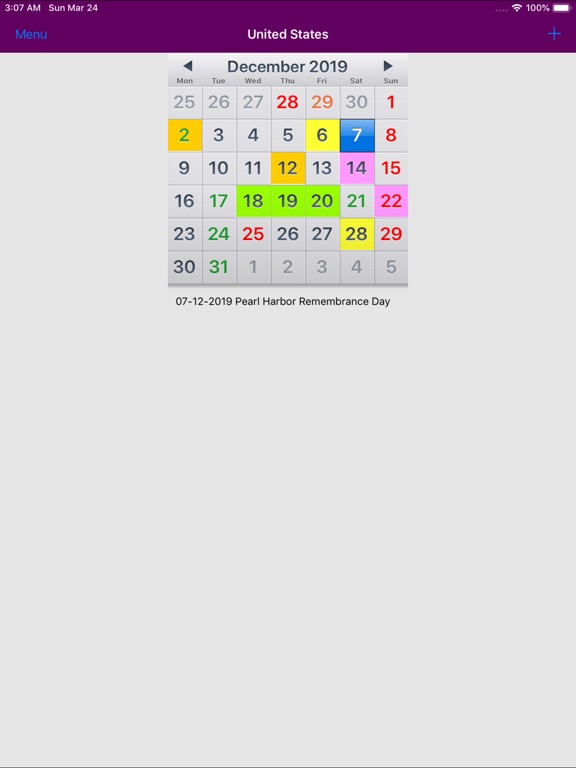 Almanac - Holiday Calendar screenshot 3