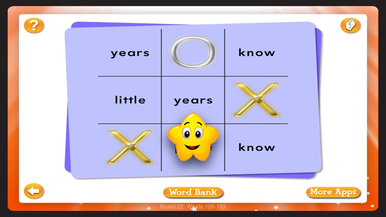 TicTacToe: Sight Words