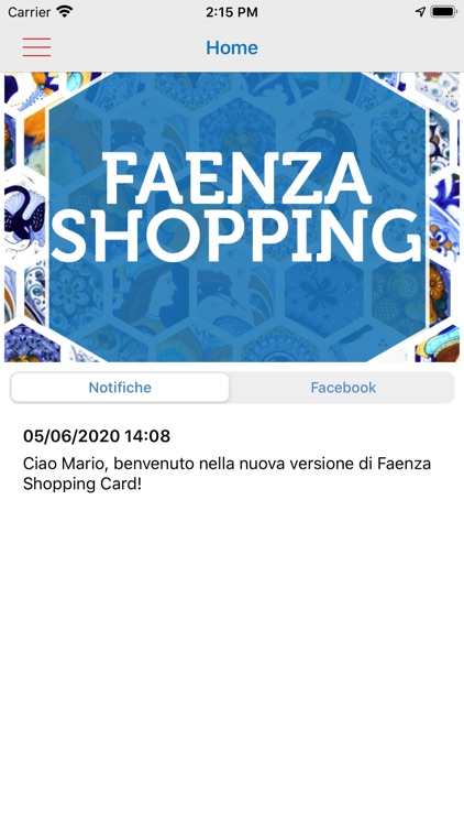 Faenza Shopping Card