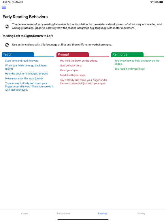 Screenshot #5 pour F&P Spanish Prompting Guide 1