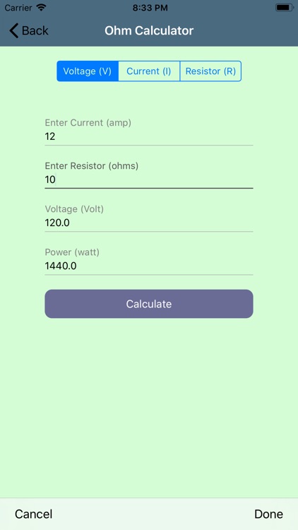 Resistor and Ohm Calculator screenshot-3